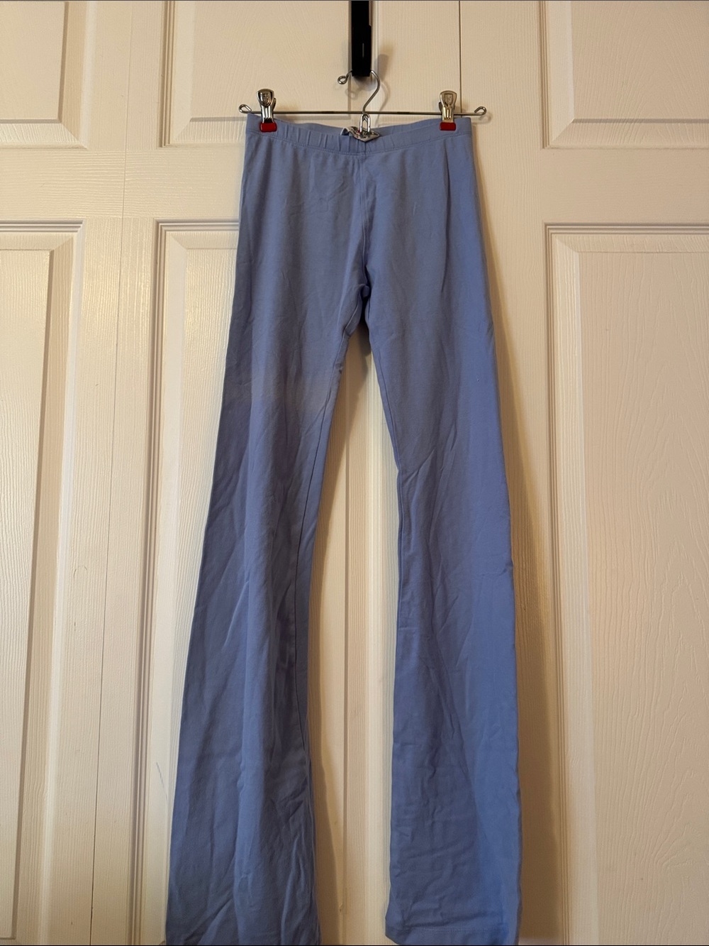 Hard Tail leggings.  Discoloration on left leg shown in pictures